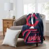 Twins OFFICIAL MLB "Signature" Raschel Throw Blanket; 50" x 60"